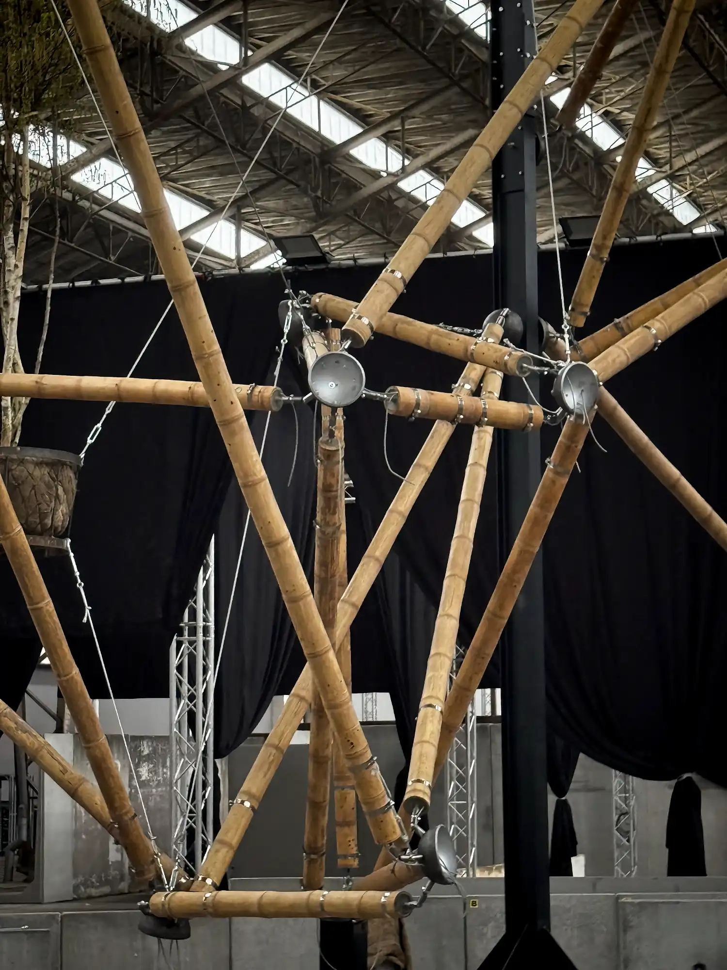 Guadua Bamboo Tensegrity Installation at Floraliën 2026 in Ghent, Belgium