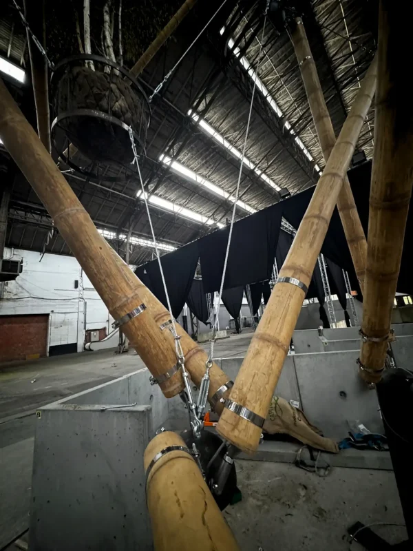 Guadua Bamboo Tensegrity Installation at Floraliën 2026 in Ghent, Belgium