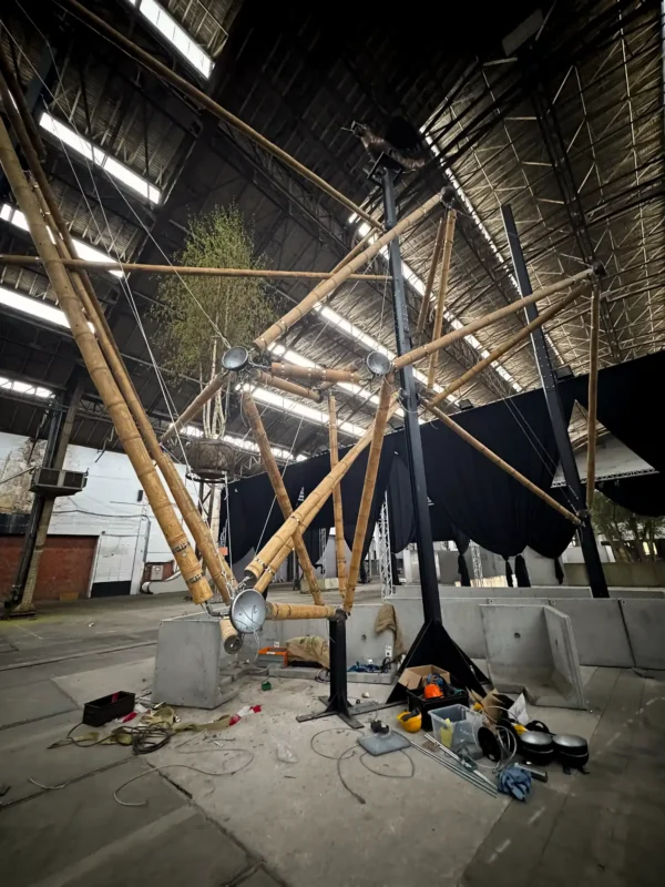 Guadua Bamboo Tensegrity Installation at Floraliën 2026 in Ghent, Belgium