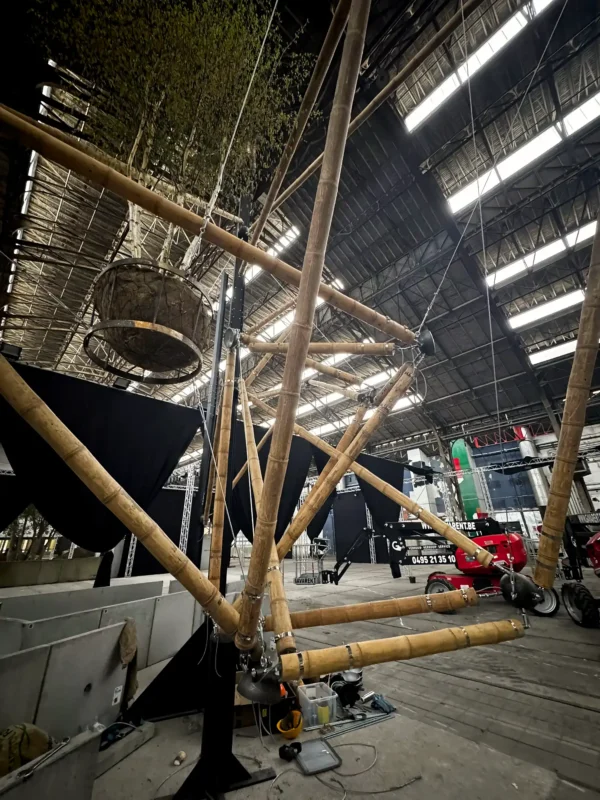 Guadua Bamboo Tensegrity Installation at Floraliën 2026 in Ghent, Belgium