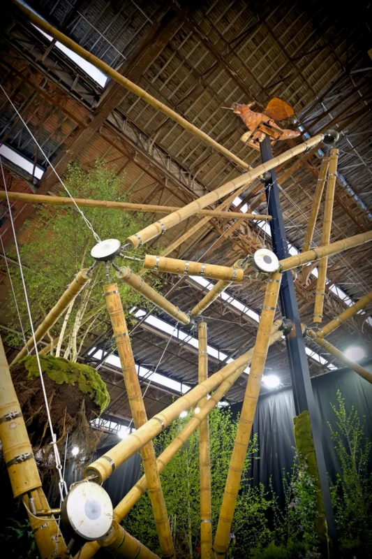 Guadua Bamboo Tensegrity Structure at Floraliën 2026 in Ghent, Belgium