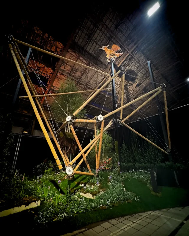 Guadua Bamboo Tensegrity Structure at Floraliën 2026 in Ghent, Belgium