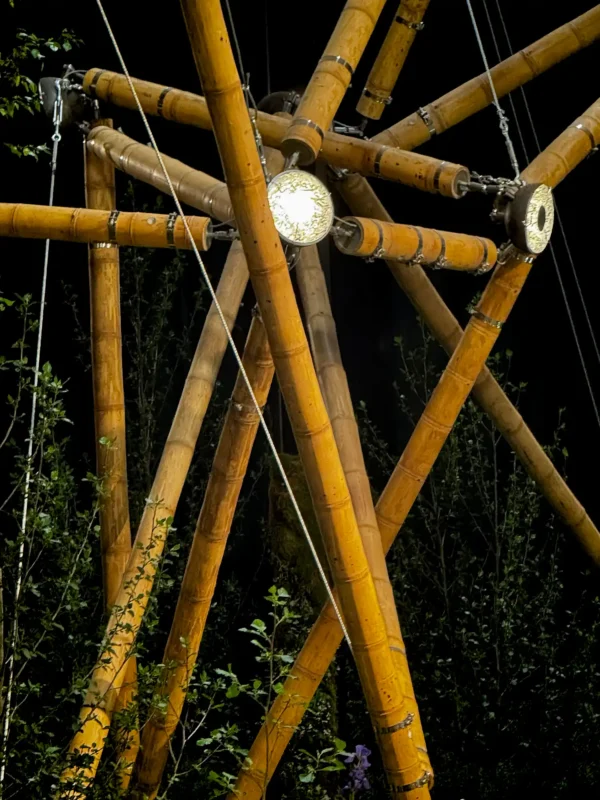 Guadua Bamboo Tensegrity Structure at Floraliën 2026 in Ghent, Belgium