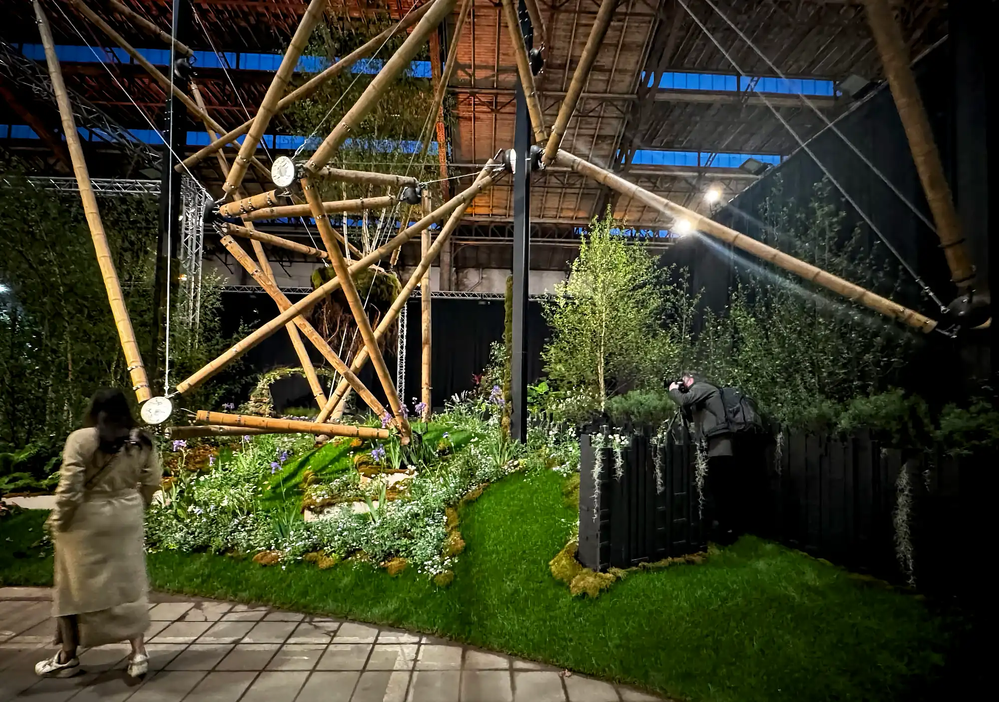 Guadua Bamboo Tensegrity Structure at Floraliën 2026 in Ghent, Belgium