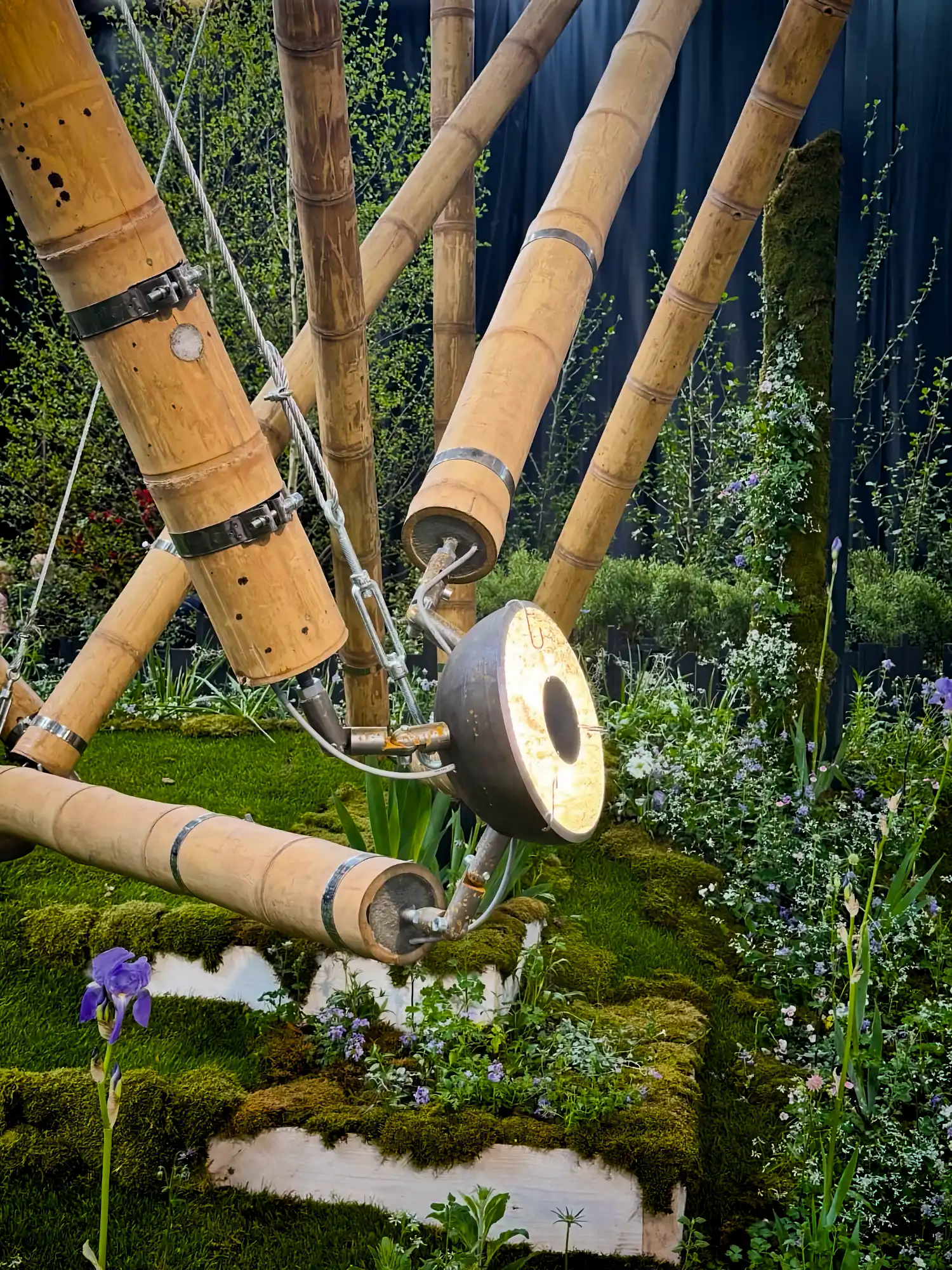 Guadua Bamboo Tensegrity Structure at Floraliën 2026 in Ghent, Belgium