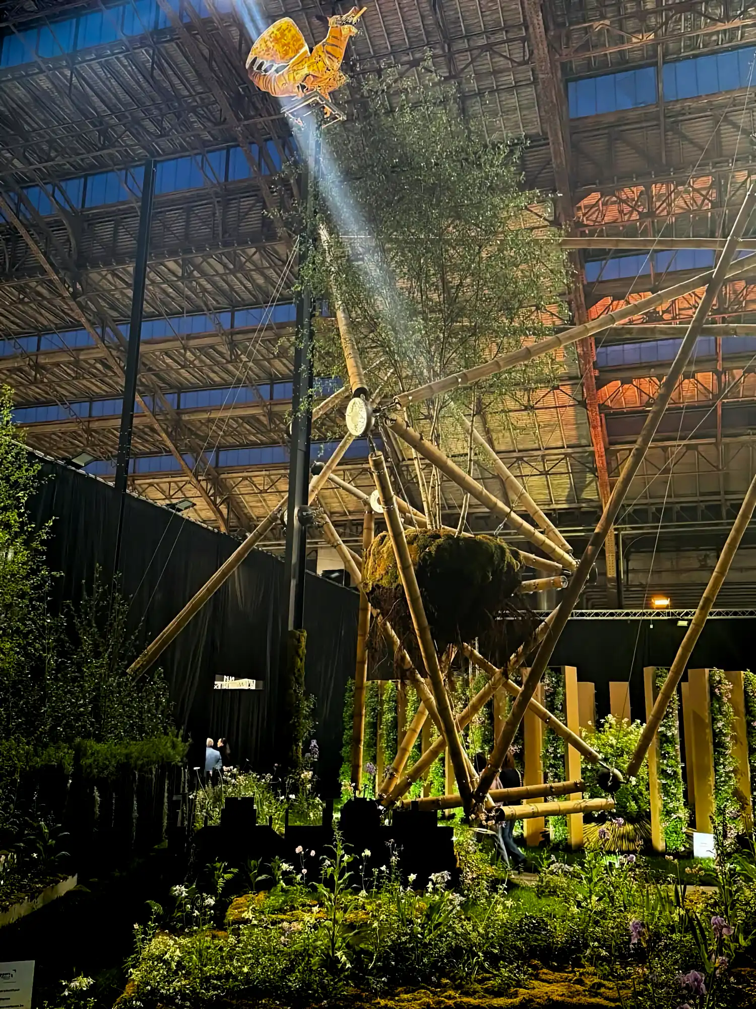 Guadua Bamboo Tensegrity Structure at Floraliën 2026 in Ghent, Belgium