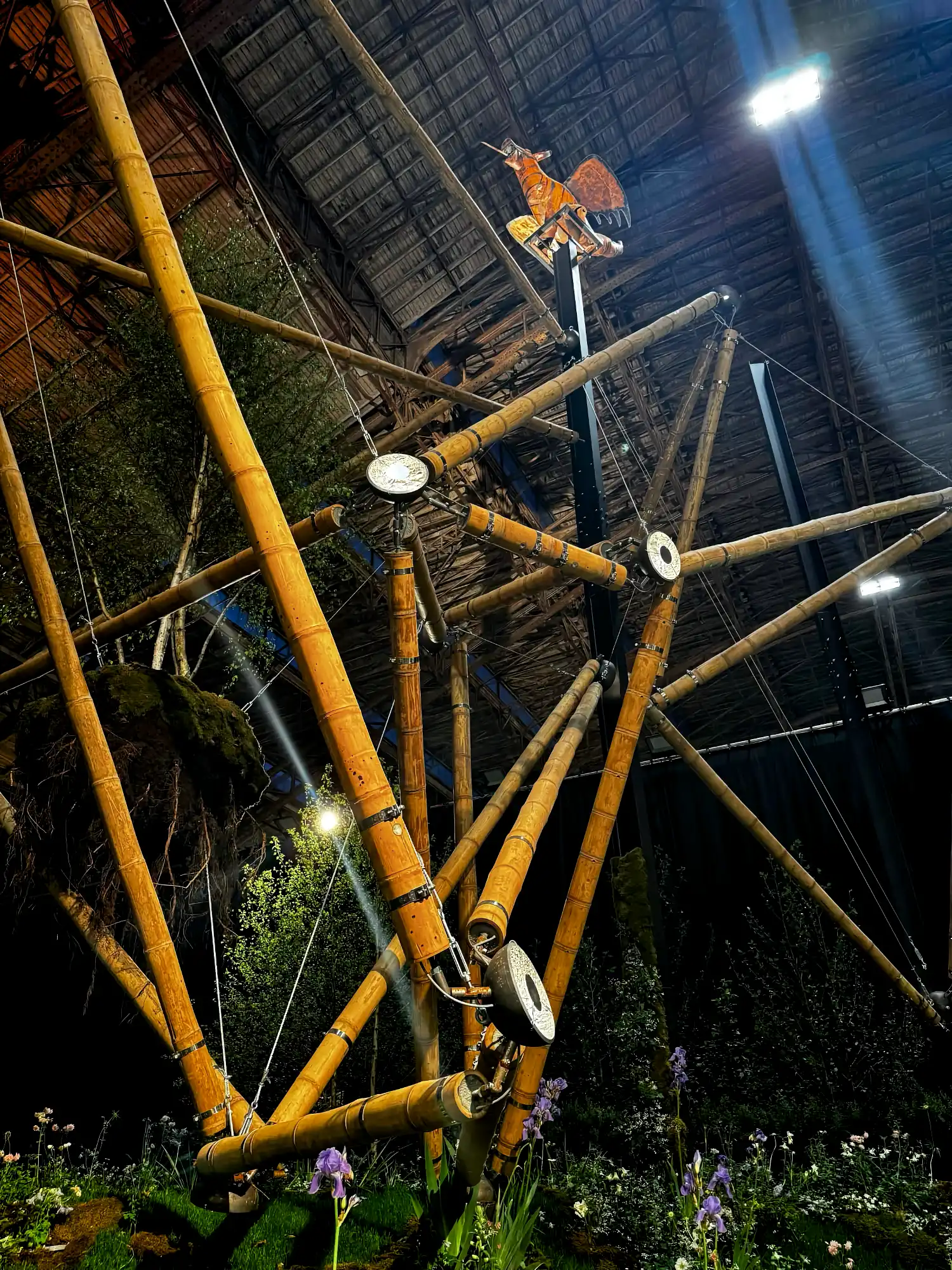 Guadua Bamboo Tensegrity Structure at Floraliën 2026 in Ghent, Belgium