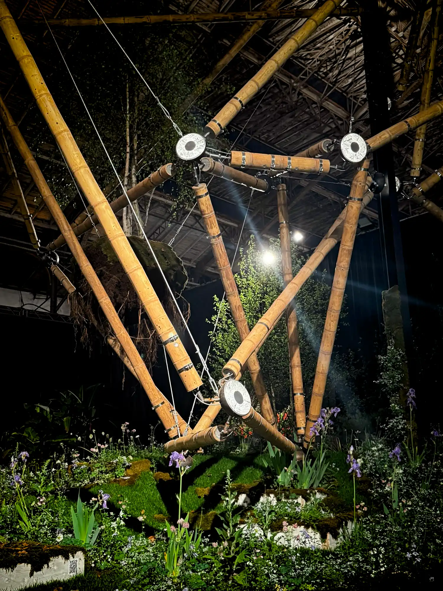Guadua Bamboo Tensegrity Structure at Floraliën 2026 in Ghent, Belgium