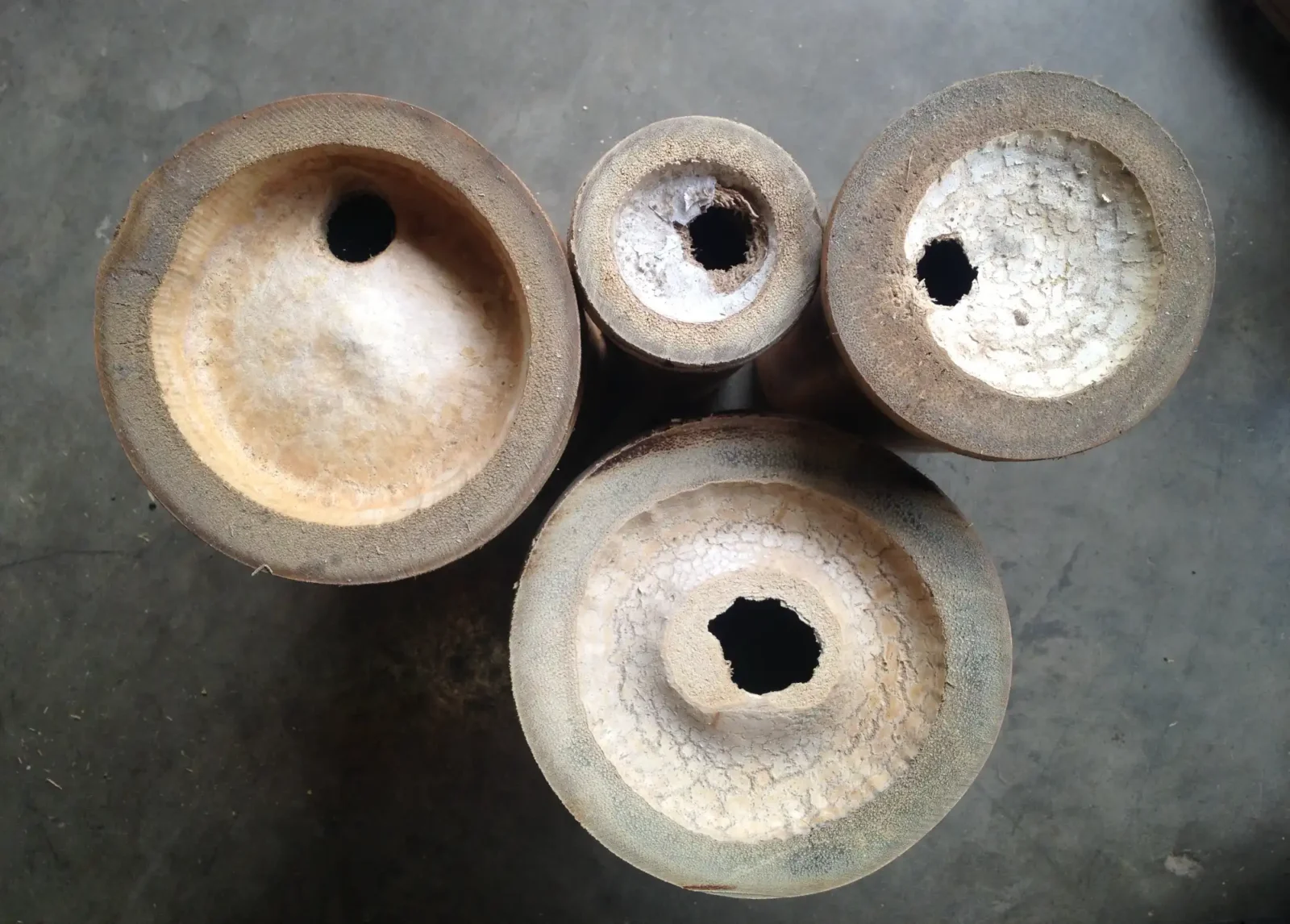 Punctured bamboo nodes Punctured bamboo nodes