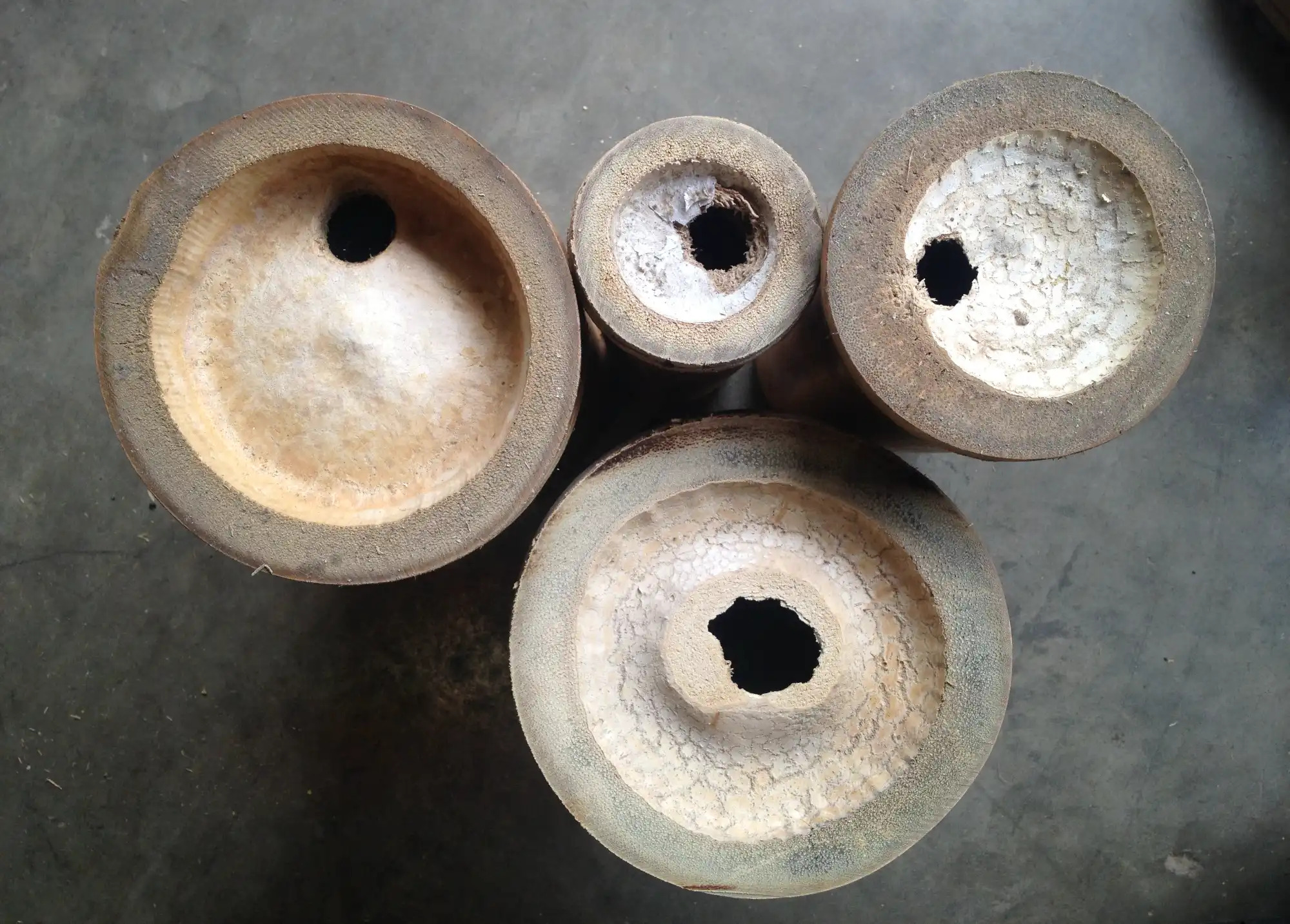 Punctured bamboo nodes